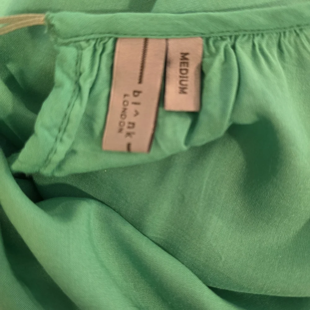 Anthro Blnk London Sunshine Green Peasant Blouse